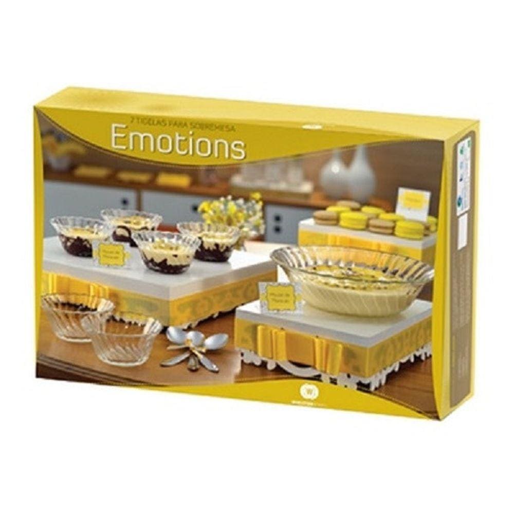 Conjunto de Tigelas em Vidro para Sobremesa 7 peças Emotions