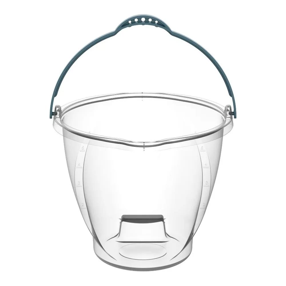 Balde Transparente Com Alça Colorida 9 Litros