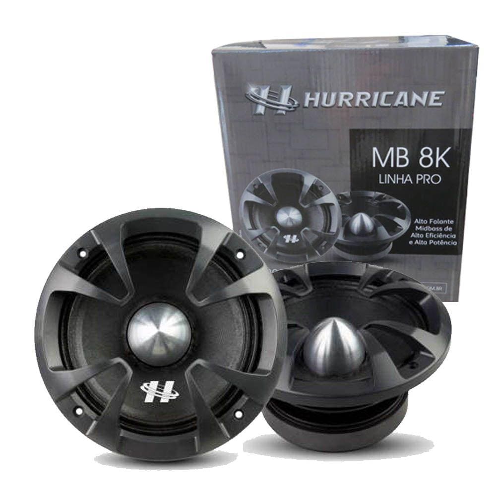 Par Alto Falante MidBass Hurricane Pro MB 8K 800W 8 OHMS