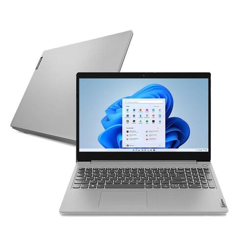 Notebook Lenovo Ultrafino IdeaPad 3i Intel i5 10210U 8GB RAM SSD 256GB GeForce NVIDIA MX330 2GB Windows 11 15.6" - 82BS000KBR