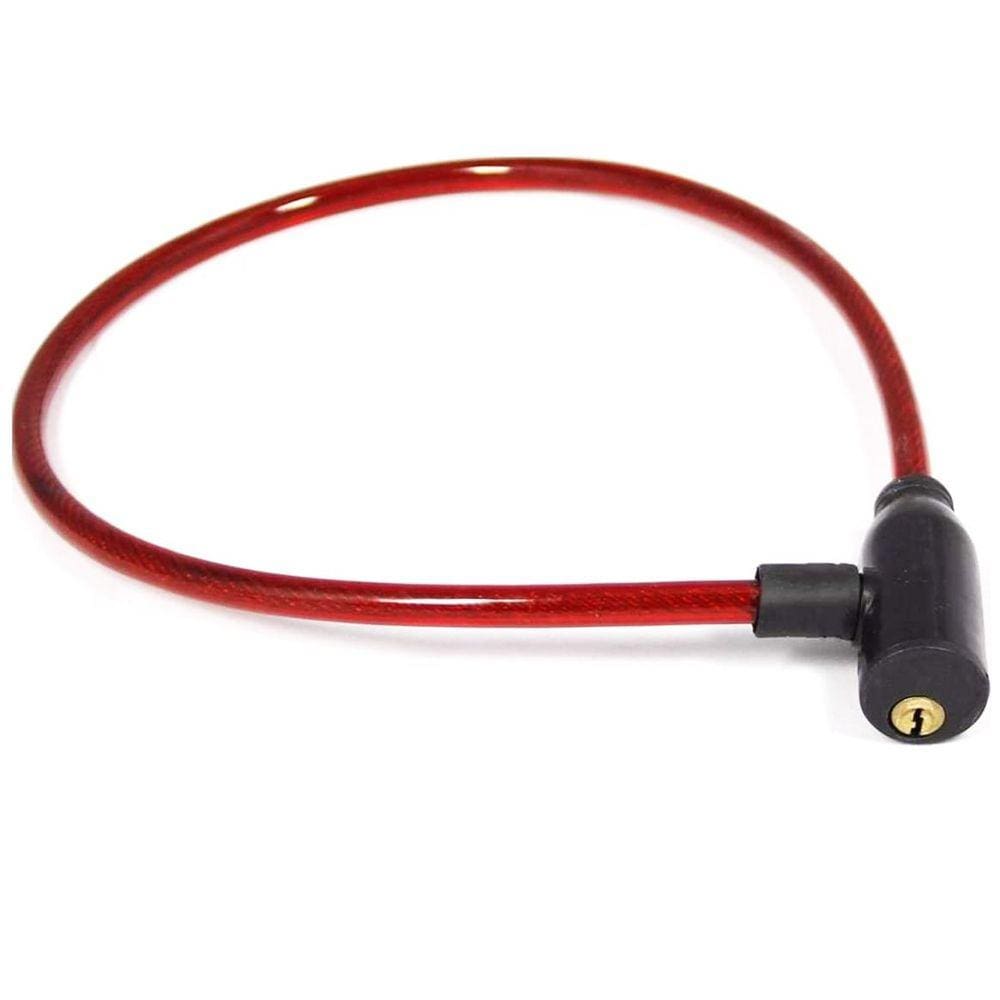 Cadeado para moto com cabo de aço com chave 1m x 16mm - Starfer