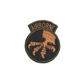 Patch Bordado Airborne Garra Com Fecho De Contato