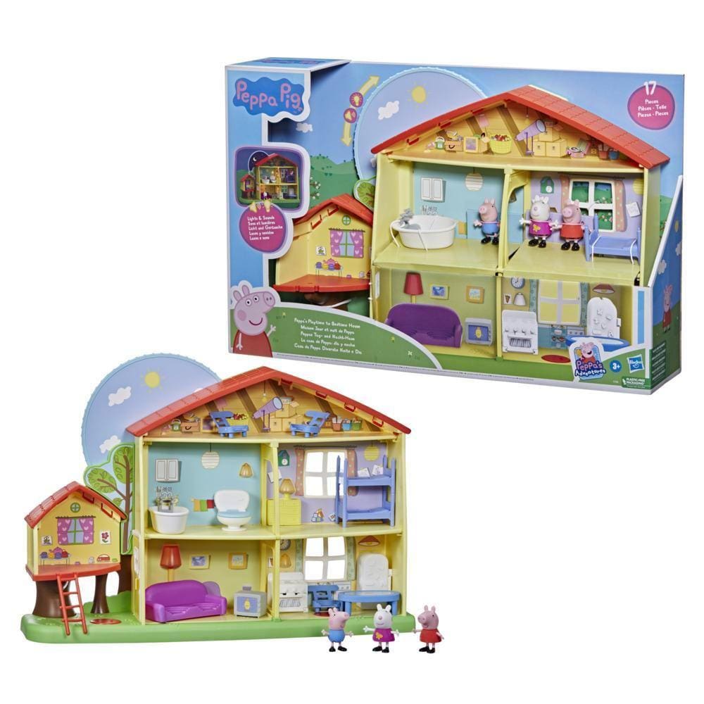 Playset E Mini Figuras Casa Com Jardim Da Peppa Pig - Dtc