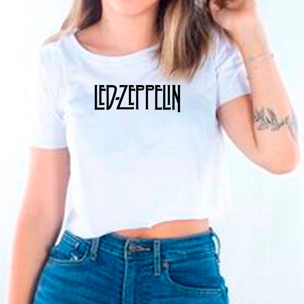 camiseta feminina led zeppelin