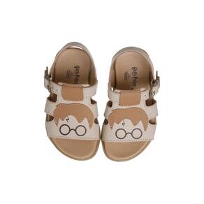 Sandália Infantil Masculina Ortopé Autentica Harry Potter Nude e Caramelo