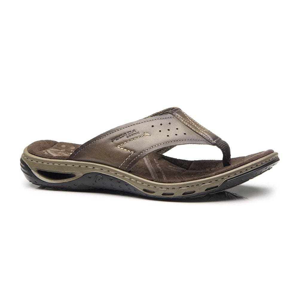 Chinelo Masculino Pegada Couro Legítimo 131663