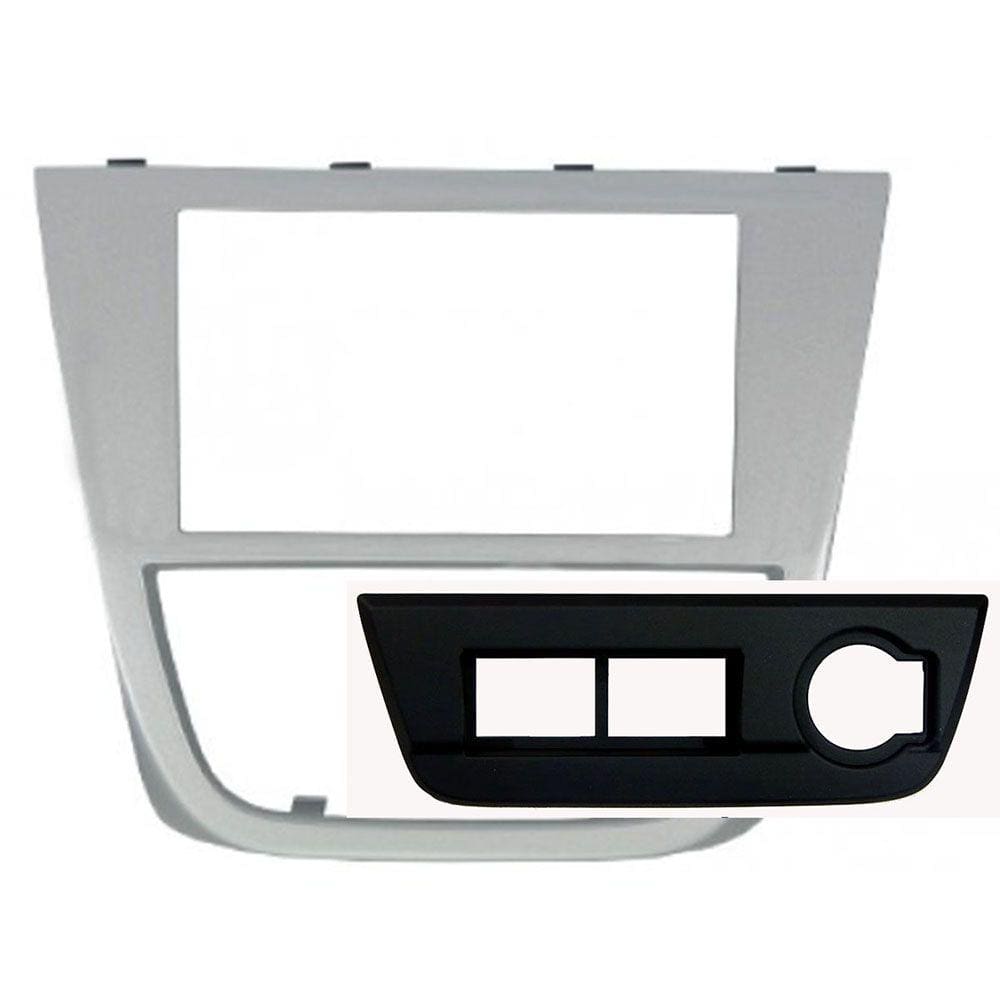 Moldura Painel 2din Gol Voyage Saveiro G5 Prata + Cam Ré