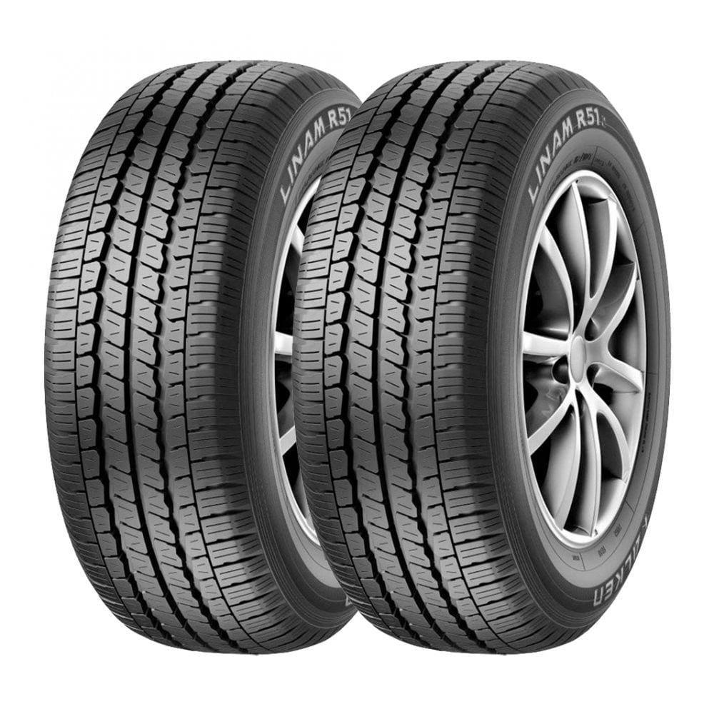 Kit 2 Pneus Falken Aro 14C 185R14C Linam R51 102/100P
