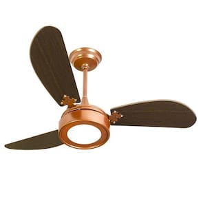 Ventilador de Teto Venti-Delta New Light Led com 3 Pás Cobre
