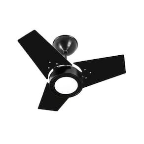 Ventilador de Teto Venti-Delta Fit Led com 3 Pás Preto