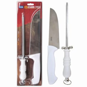 Conjunto Assador 2 Peças Faca 9 E Chaira - Mor 3345