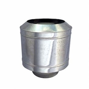 Chapéu Galvanizado Tipo Canhão Sputinik Para Chaminé De 130 Mm De Diâmetro