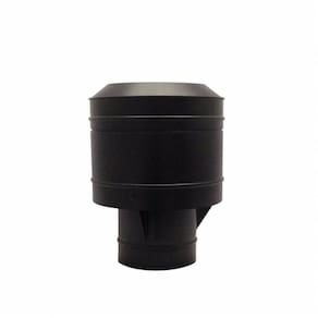 Chapéu Preto Tipo Canhão Sputinik Chaminé 230 Mm De Diâmetro