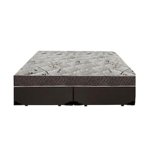 Cama Box Queen Colchão Mola Bonnel Belos Sonhos + Box Sintético 68x158x198