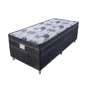 Cama Box Solteiro Colchão Mola Ensacada Belos Sonhos + Box Poliéster 68x88x188