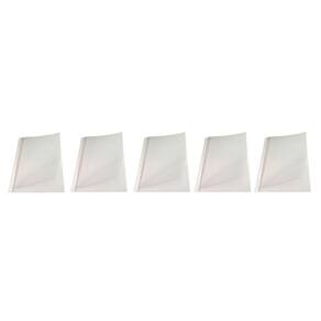 Kit 5 Capas Encadernação Térmica Até 350 Folhas A4 Branca