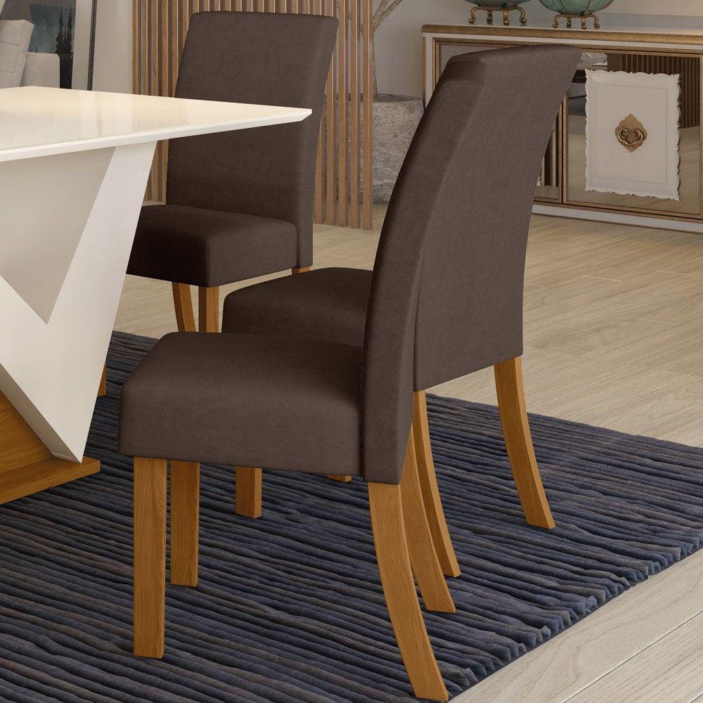 Conjunto 02 Cadeiras Estofadas Luna Henn