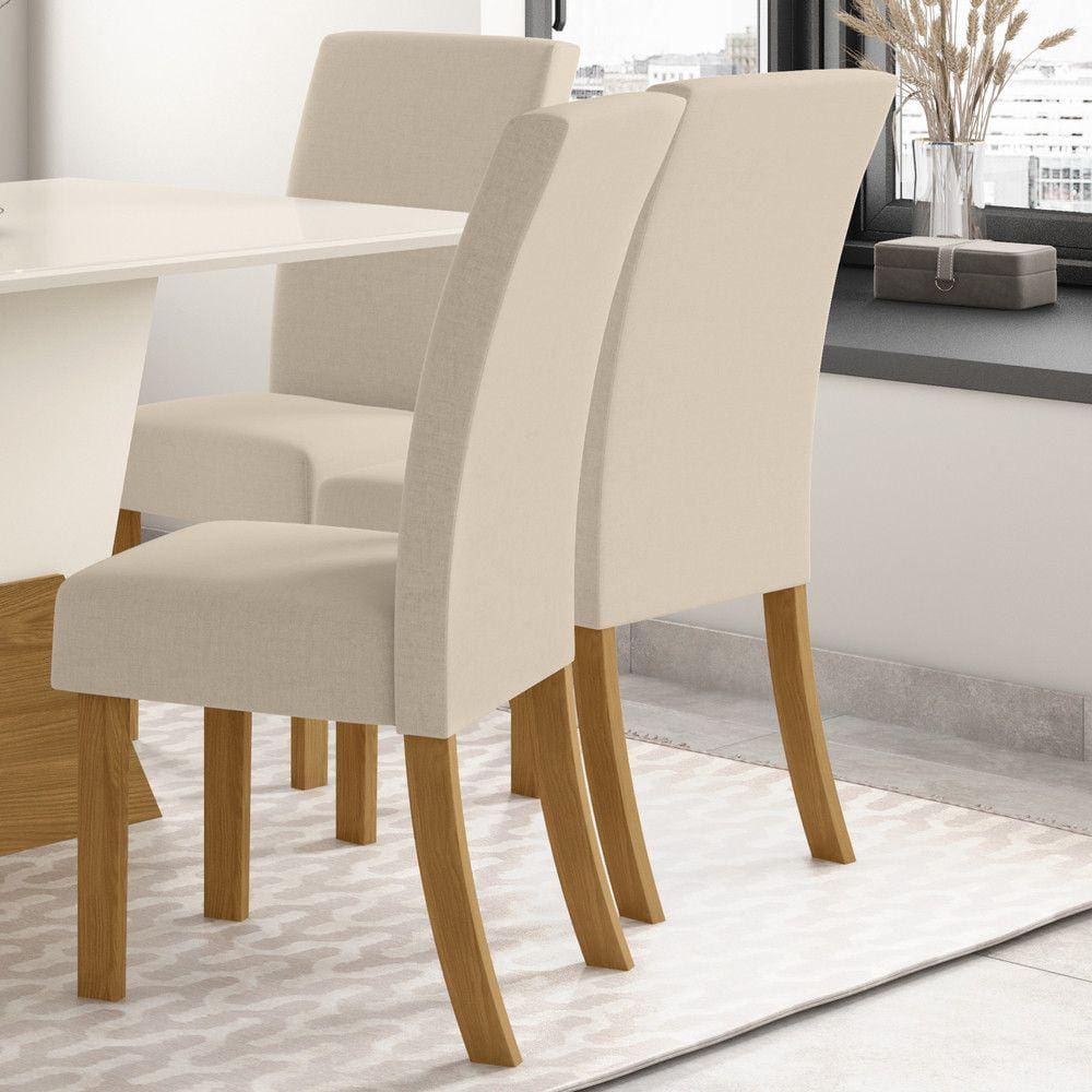 Conjunto 02 Cadeiras Estofadas Luna Henn