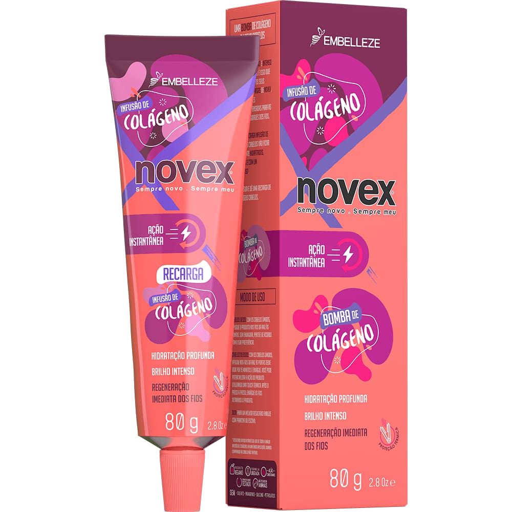 Máscara Capilar Novex Recarga Infusão De Colágeno 80g