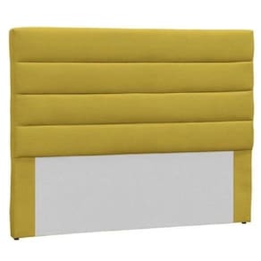 Cabeceira Queen Estofada Berlim Suedeamarelo M&f Decor