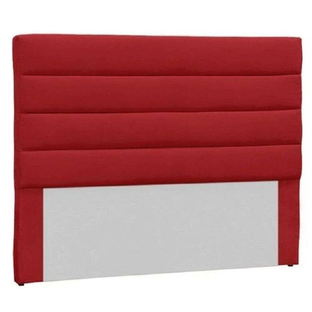 Cabeceira Solteiro Estofada Berlim Vermelho -m&f Decor