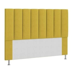 Cabeceira Queen Estofada Cancun Amarelo M&f Decor