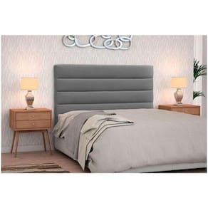 Cabeceira Casal Estofada Berlim Cinza -m&f Decor