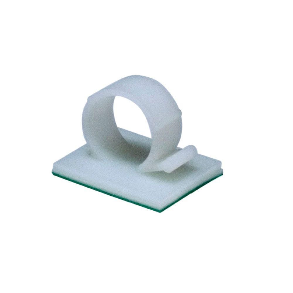 Clip Base Fixadora Abraçadeira Autoadesivo 6mm - 50pçs