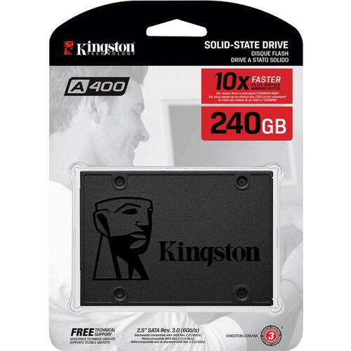 Ssd Kingston A400 240gb - 500mb/s Para Leitura E 350mb/s Para Gravacao - Sa400s37 Menor preço em Ssd Kingston A400 240gb - 500mb/s Para Leitura E 350mb/s Para Gravacao - Sa400s37