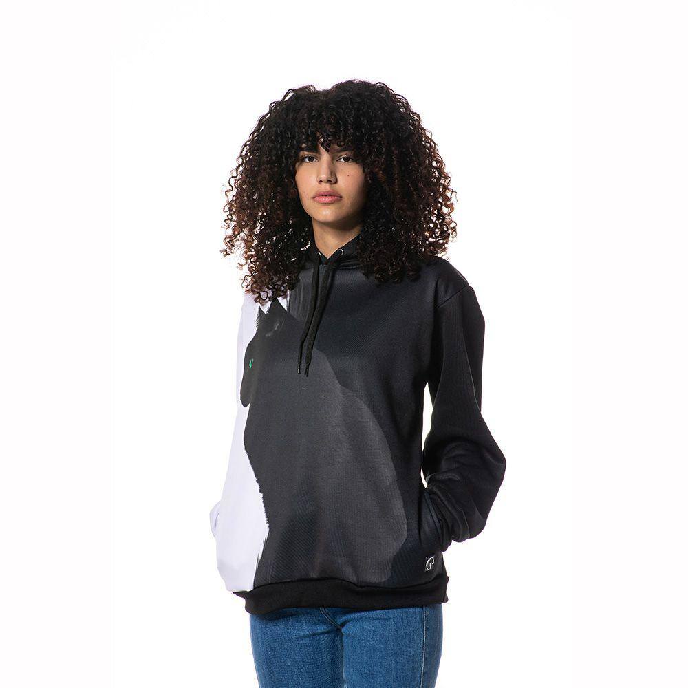 microfleece moletom com capuz