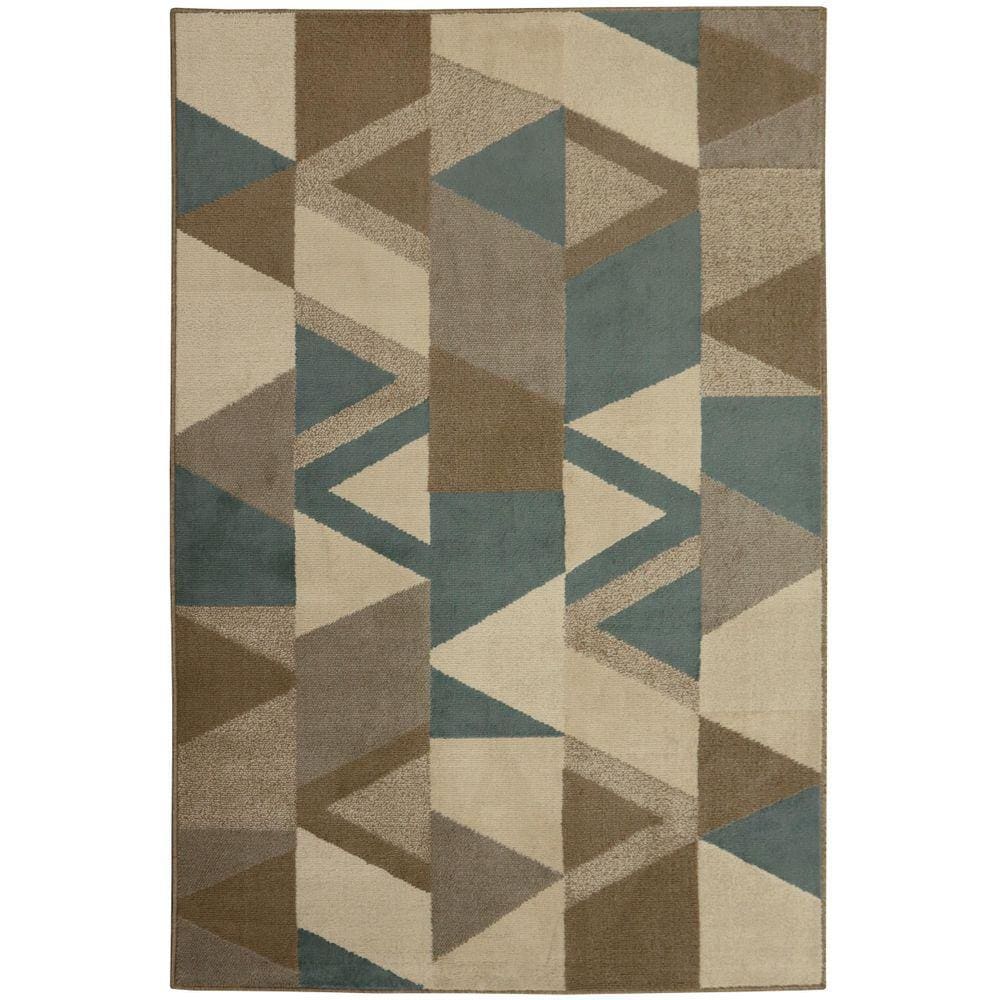 Tapete Capri 6094 Geometrico 2,50X3,00M 250X300Cm Turquesa