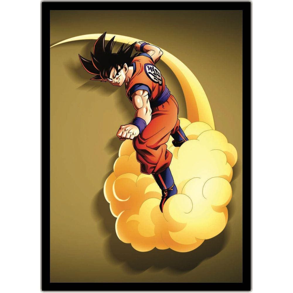 Quadro Decorativo Dragon Ball Goku Genki Dama Desenho Anime Com