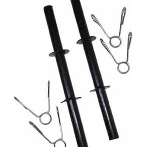 Par De Halteres 40 Cm Preto Para Musculação Halteres Barras