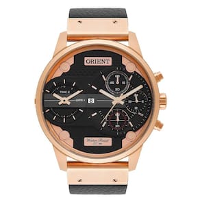 Relogio Orient Masculino Mrsct001 P1px Rose Couro Preto