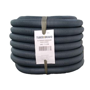 Conduíte Eletr. Corrugado Flexível Pead Cinza Dn 16 1/2X50M