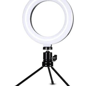 Iluminador Ring Light 16Cm 6 Polegadas Luz Led Com Suporte