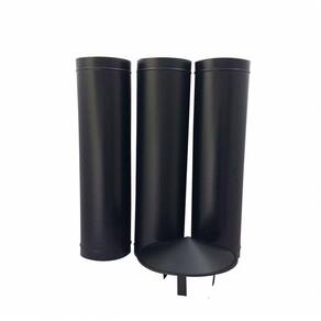 1,80 M De Duto Preto De 115 Mm De Diâmetro Com Chapéu Chinês