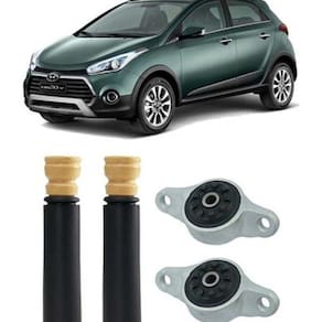 2 Kit Coxim Batente Coifa Traseiro Hb20X 2012 2013 2014 2015