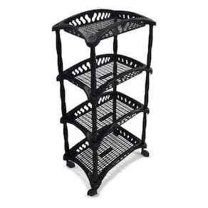 Organizador Vertical Quadruplo Fruteira Preta Arqplast