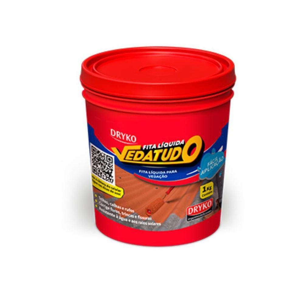Fita Líquida Multiuso Furos Trincas Dryko 1 Kg Terracota