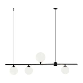 Pendente Orbit 4 Globos Pdh1539pt Studioluce + 4X Led G9 Bq St2423