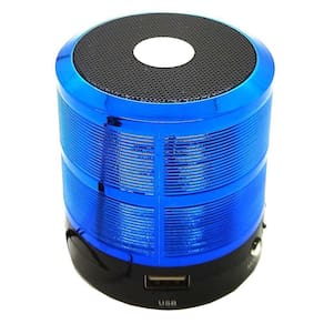 Kit 2 Mini Caixa De Som Portátil Bluetooth Mp3 Ws - 887 Azul
