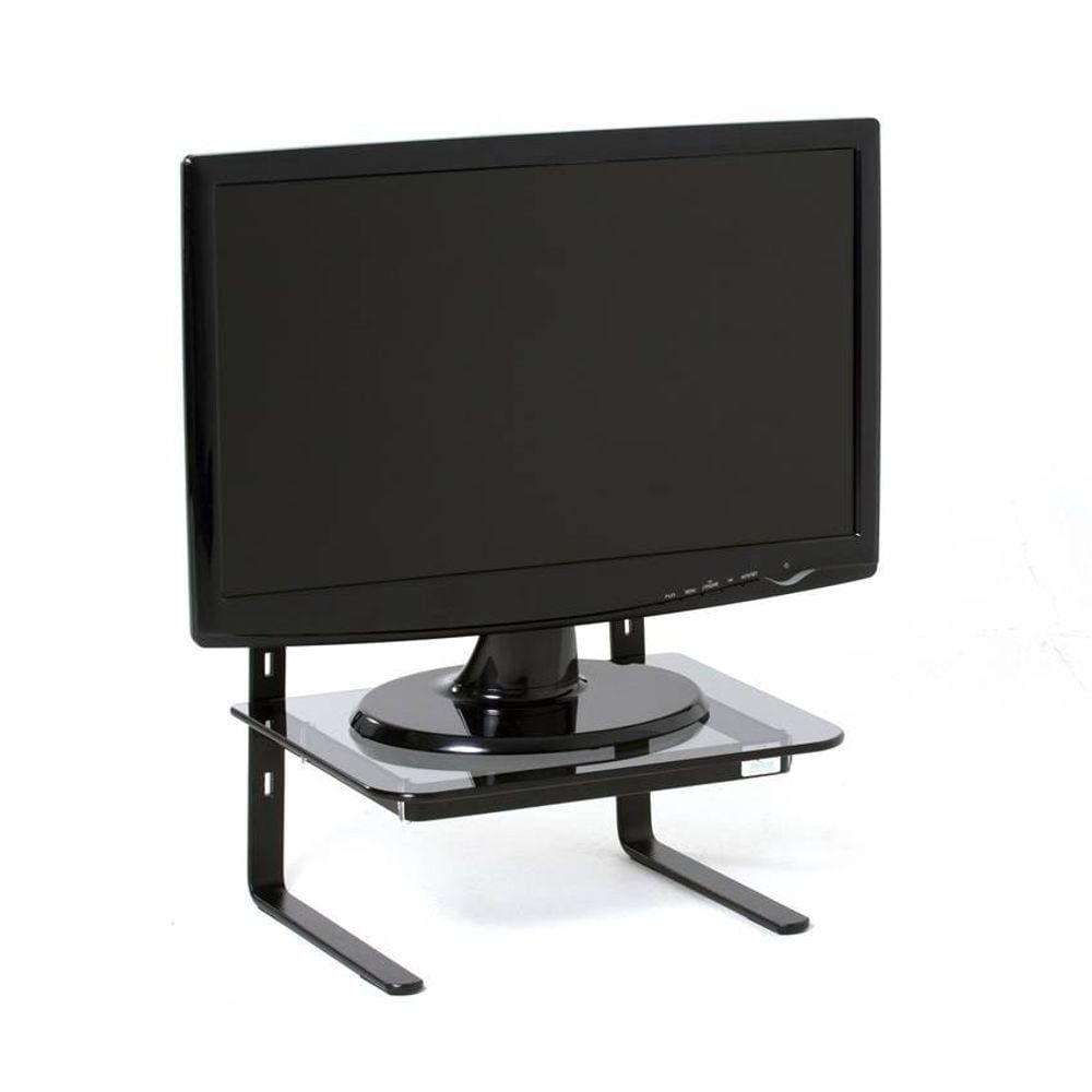 Suporte para Monitor - Preto  Vidro Fumê
