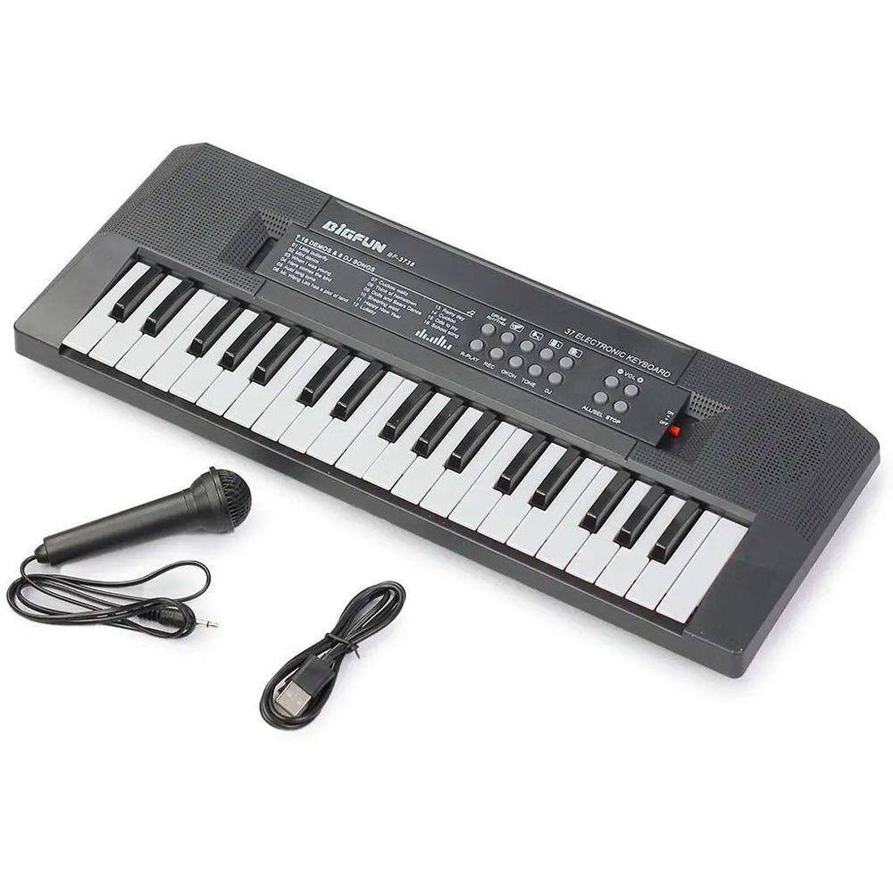 Teclado Infantil 31 Teclas Brinquedo Piano Musical Reproduz e Grava  Importway BW104