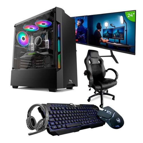 PC Gamer Completo 2 Monitores 21 Cadeira KaBuM