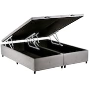 Base para Cama Box Casal Queen com Baú S. Design para Colchão de 158 cm - 1600