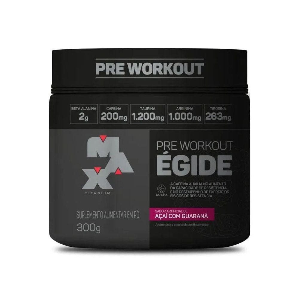 Égide Pre Workout (300g) Açai com Guaraná - Max Titanium