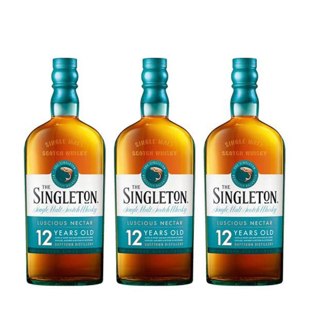 Whisky Singleton Of Dufftown 12 Anos 750ml - 3 unidades
