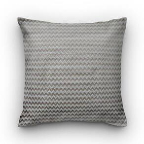 Capa de almofada VivaIN shantung bege chevron branco