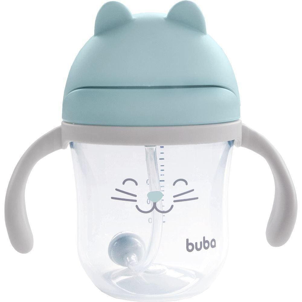 Copo Com Alça Gatinho Buba Azul - Azul-Único